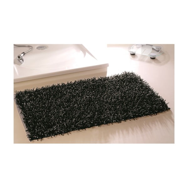 Kúpeľňová predložka Metallic Look Black, 50x70 cm