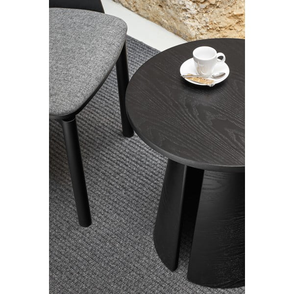 Čierny odkladací stolík Teulat Cep, ø 50 cm-image-2