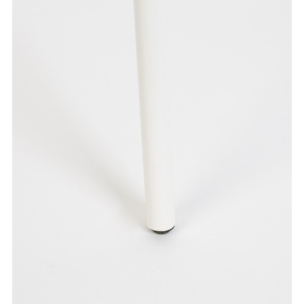 Biely odkladací stolík White Label Frost-image-2