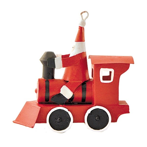 Vianočná dekorácia G-Bork Santa in Red Train