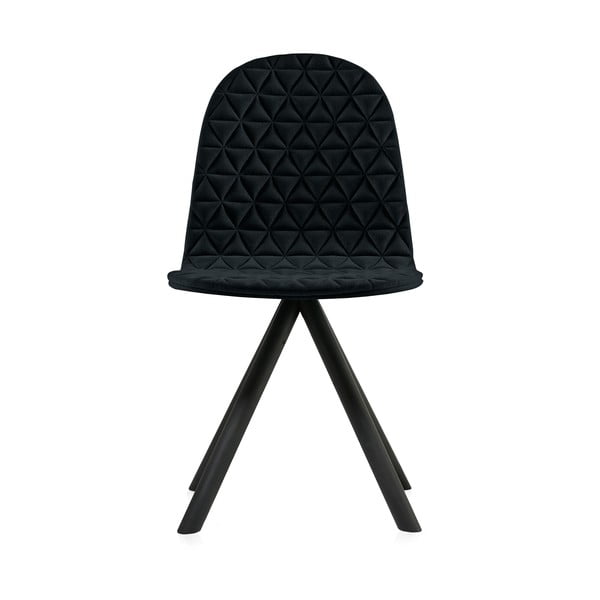 Čierna stolička s čiernymi nohami IKER Mannequin Triangle