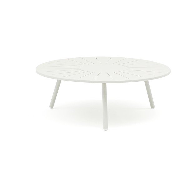 Hliníkový okrúhly záhradný odkladací stolík ø 110 cm Fleole – Ezeis-image-1