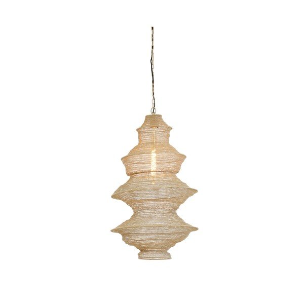 Béžové kovové závesné svietidlo Nakisha – Light & Living-image-2