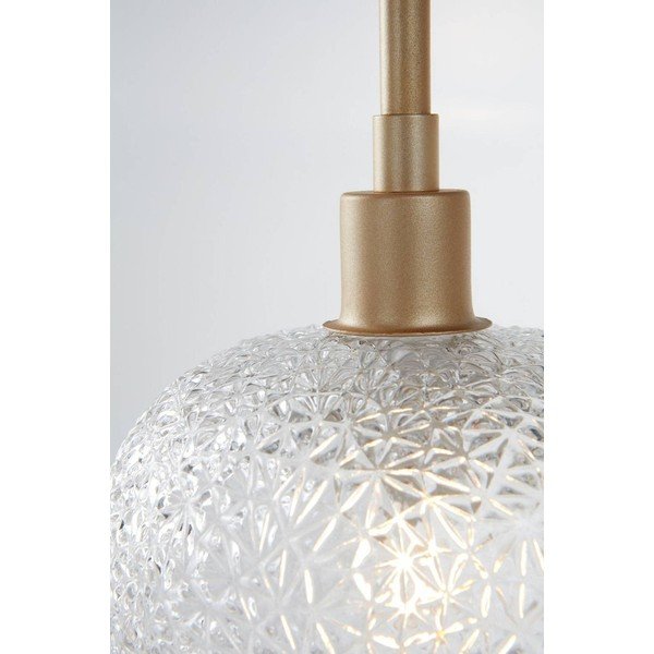 Sklenené závesné svietidlo v zlatej farbe ø 15 cm Frost – Jotex-image-3