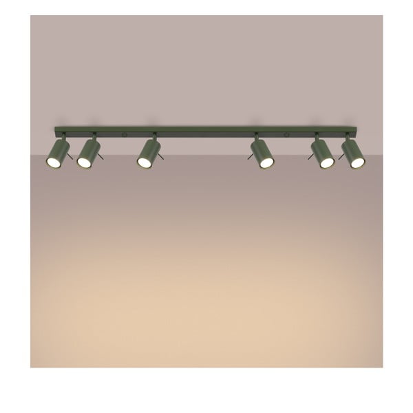 Zelené bodové svietidlo 6x117 cm Etna – Sollux-image-4