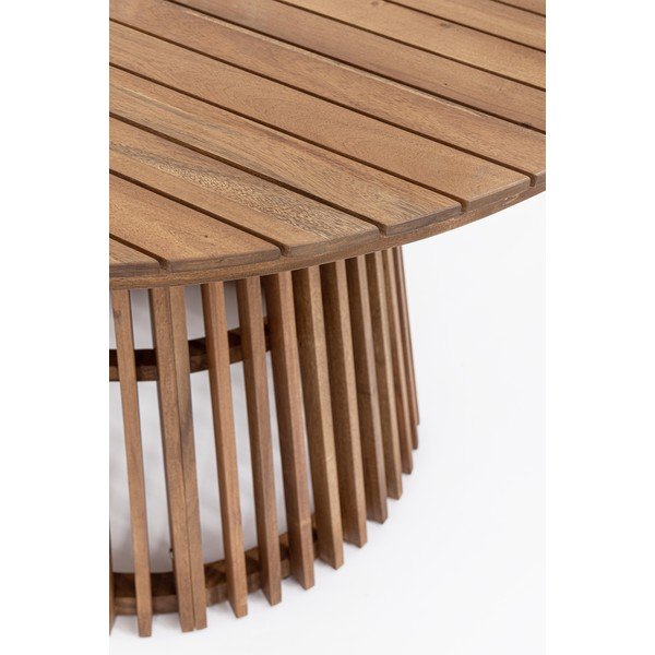 Okrúhly záhradný jedálenský stôl z masívu akácie ø 120 cm Rodano – Bizzotto-image-4