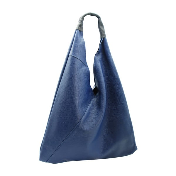 Modrá kabelka z pravej kože Andrea Cardone Panna