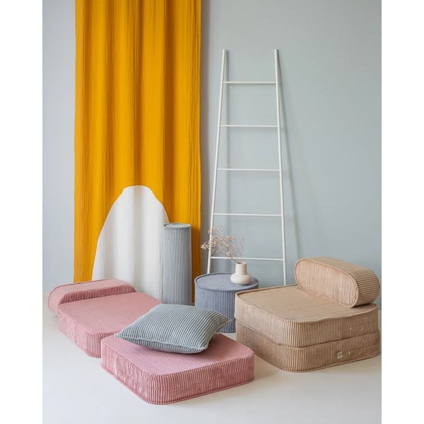 Menčestrový detský pohovkový vankúš v mentolovej farbe Block – Wigiwama-image-3