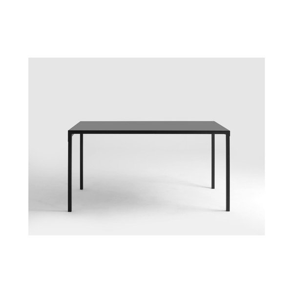 Čierny kovový jedálenský stôl CustomForm Obroos, 140 x 80 cm-image-3