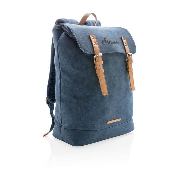 Modrý plátený batoh na notebook 15,6'' XD Collection , 19 l