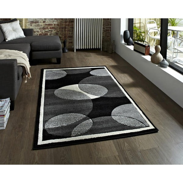 Sivý koberec Think Rugs Art Twist Grey, 160 x 220 cm