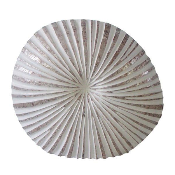 Biela váza Stardeco Shell, 44 cm