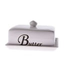 Biela keramická nádoba na maslo Dakls