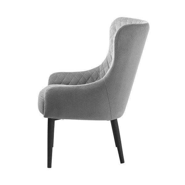 Svetlosivé zamatové kreslo Ottowa – Unique Furniture-image-3