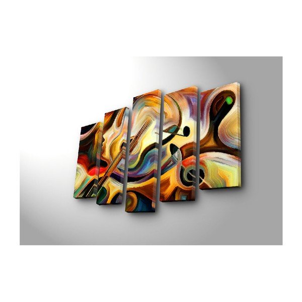 Viacdielny obraz Abstract Music, 105 × 70 cm-image-1