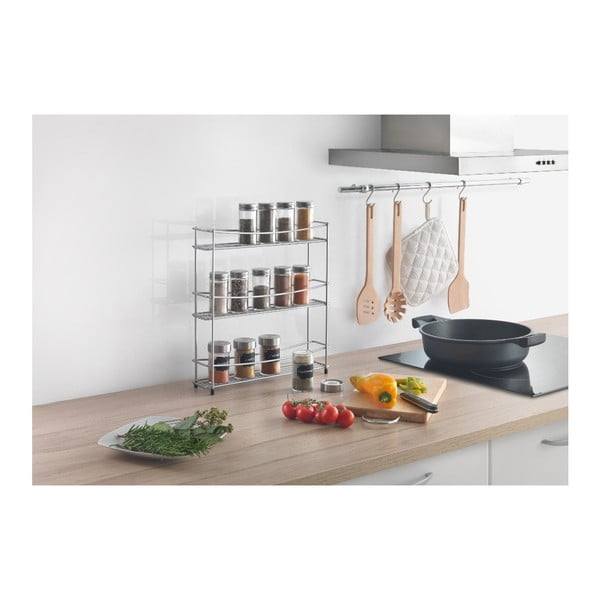 Polica na korenie s 3 poschodiami Metaltex Kumino-image-4