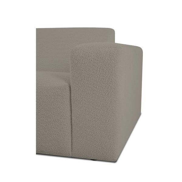 Svetlohnedá pohovka z textílie buklé 228 cm Roxy – Scandic-image-3