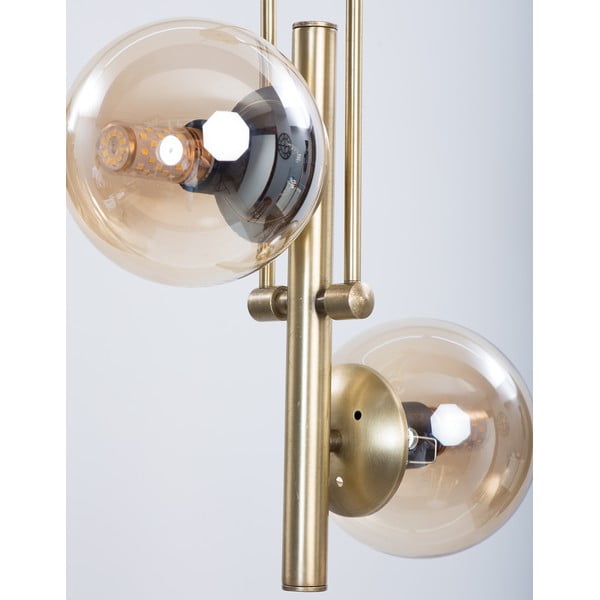 Stropné svietidlo v zlatej farbe so skleneným tienidlom ø 15 cm Libra – Squid Lighting-image-3
