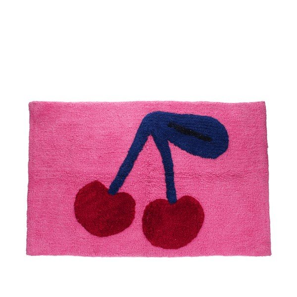 Ružová textilná kúpeľňová predložka 83x52,5 cm Cherry – Rex London