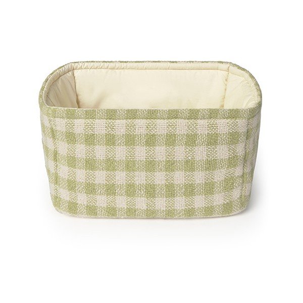 Svetlozelený látkový detský kôš na hračky 30x20x20 cm Swan Matcha – Lorena Canals