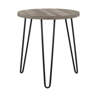 Hnedosivý odkladací stolík Støraa Owen, ø 50 cm