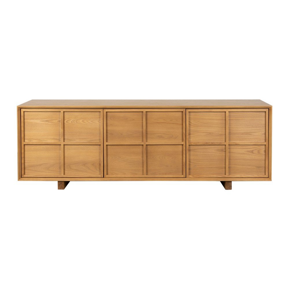 E-shop TV stolík z jaseňového dreva v prírodnej farbe 160x54x42 cm Raster – Zuiver