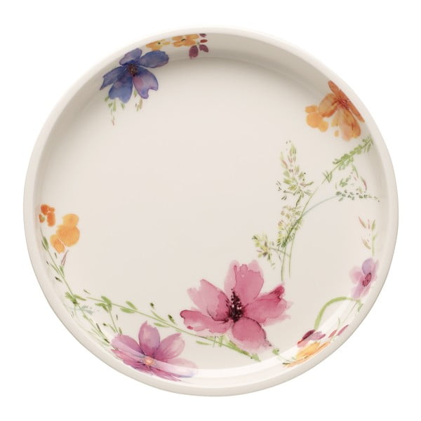 Servírovací porcelánový tanier s motívom kvetín Villeroy & Boch Mariefleur Basic, ⌀ 26 cm