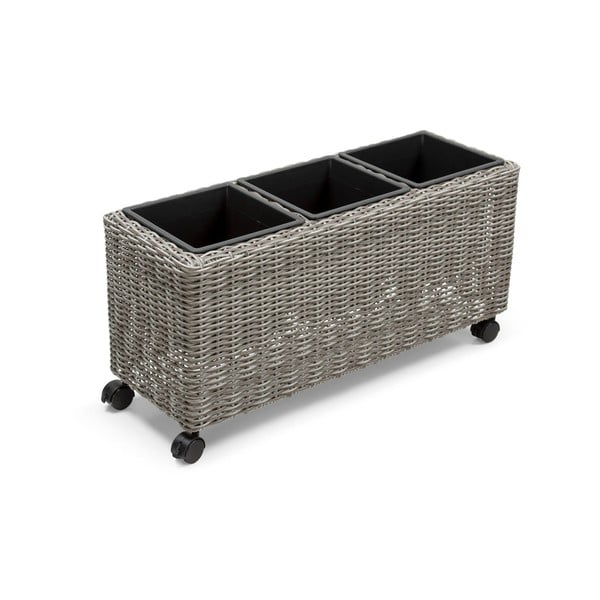 Sivý záhradný kvetináč Bonami Essentials Natural-image-3