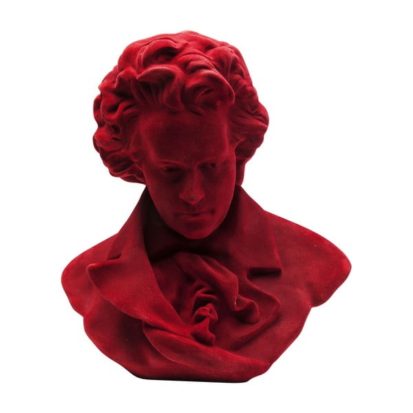 Dekoratívna socha skladateľa v červenej farbe Kare Design