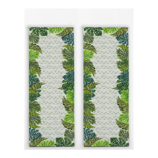 Stolové behúne s ľanovou prímesou Madre Selva Jungle, 2 ks-image-2