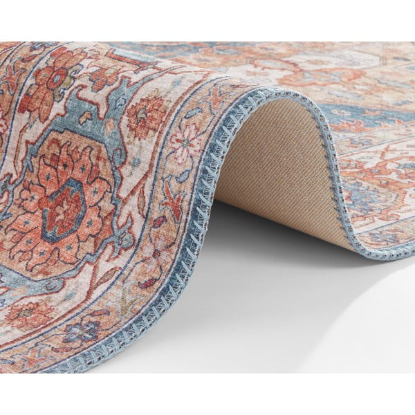 Modro-červený behúň Nouristan Sylla, 80 x 200 cm-image-4