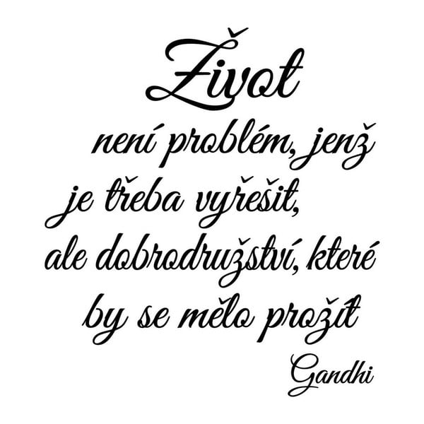 Samolepka na stenu s citátom Ambiance Gandhi Tajomstvo-image-2