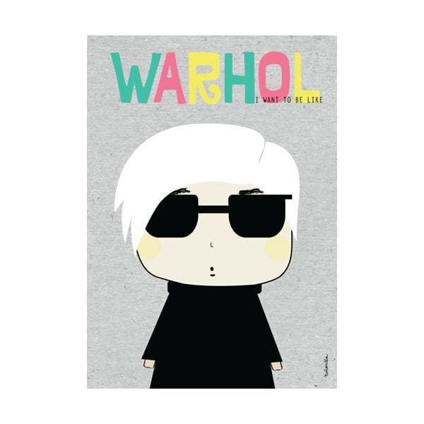 Plagát NiñaSilla Andy Warhol, 21 x 42 cm