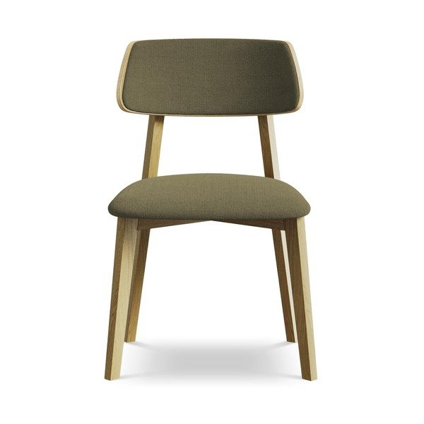 Zelená jedálenská stolička z masívneho dreva Niu – Makamii-image-1