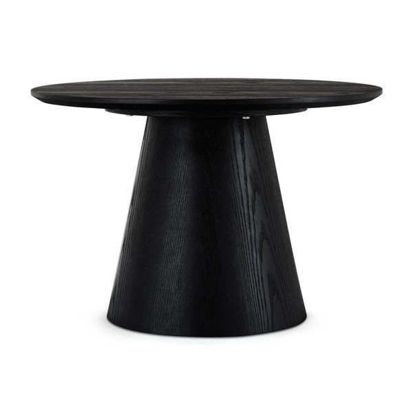 Čierny konferenčný stolík v dekore duba ø 60 cm Tango – Furnhouse-image-2