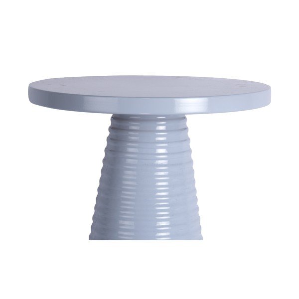 Kovový okrúhly odkladací stolík ø 40 cm Catania Ribbed – Leitmotiv-image-2