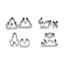 Súprava 4 vianočných formičiek Guardini 3D Cookies