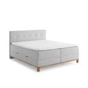 Svetlosivá boxspring posteľ s úložným priestorom 180x200 cm Catania - Meise Möbel
