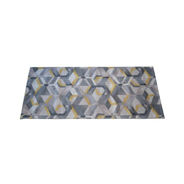 Žlto-sivý behúň Floorita Retro, 60 x 190 cm-image-2