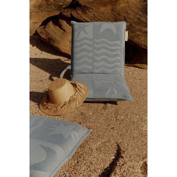 Modré plážové ležadlo Sunnylife Terry, 93 x 43 cm-image-1