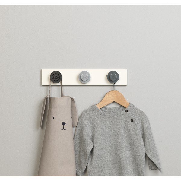 Nástenný vešiak v čiernej, sivej, tmavosivej farbe LEGO®,, 35 x 6,8 cm-image-1