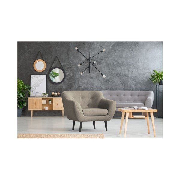 Kávovohnedé kreslo Mazzini Sofas Piemont-image-3