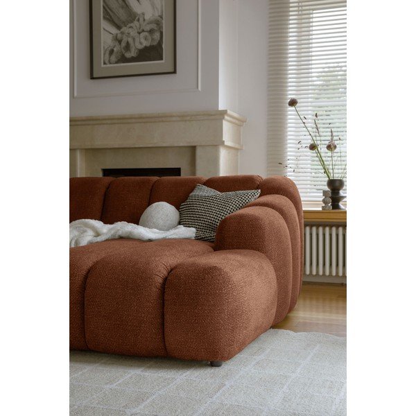 Terakotová rohová pohovka (pravý roh/s leňoškou) Shell – Miuform-image-4