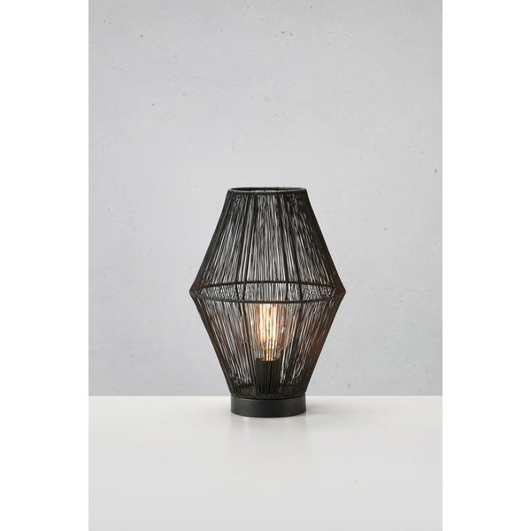 Čierna stolová lampa s kovovým tienidlom (výška  38 cm) Casa – Markslöjd-image-1