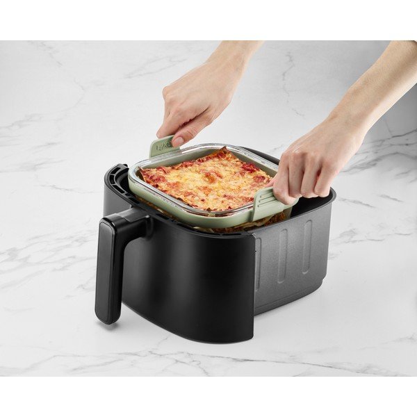 Sklenená forma do teplovzdušnej fritézy 18,5x17,5 cm – Lékué-image-1