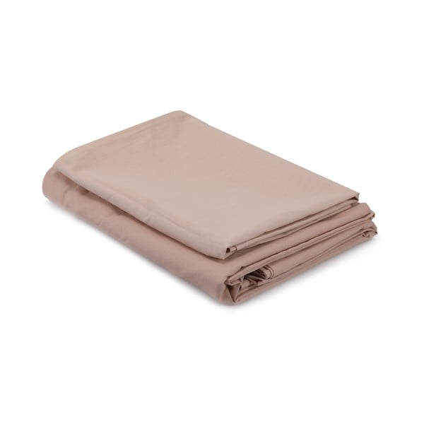 Béžové bavlnené obliečky na jednolôžko 140x200 cm – Mijolnir-image-2