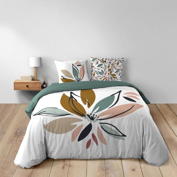 Biele bavlnené obliečky na dvojlôžko/predĺžené 240x220 cm Octavia – douceur d'intérieur