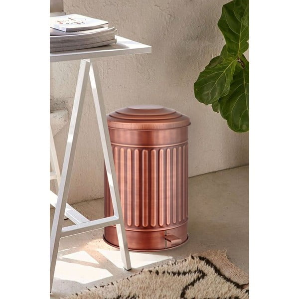 Pedálový oceľový odpadkový kôš 37 l - Hermia-image-1