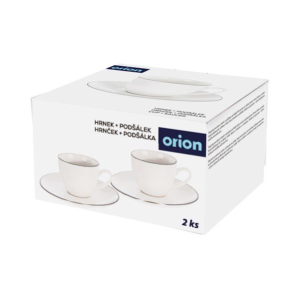 Biela porcelánová šálka na espresso 100 ml Decora – Orion-image-3