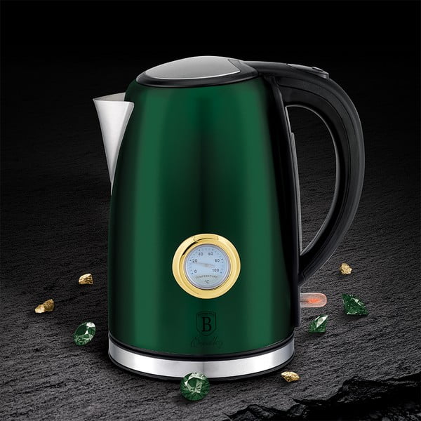 Zelená rýchlovarná kanvica 1.7 l Emerald Collection - BerlingerHaus-image-1